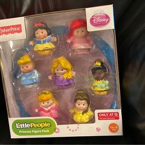 NEW Little People Disney Princess Figure Pack 7 Tiana Belle Tangled Ariel RARE